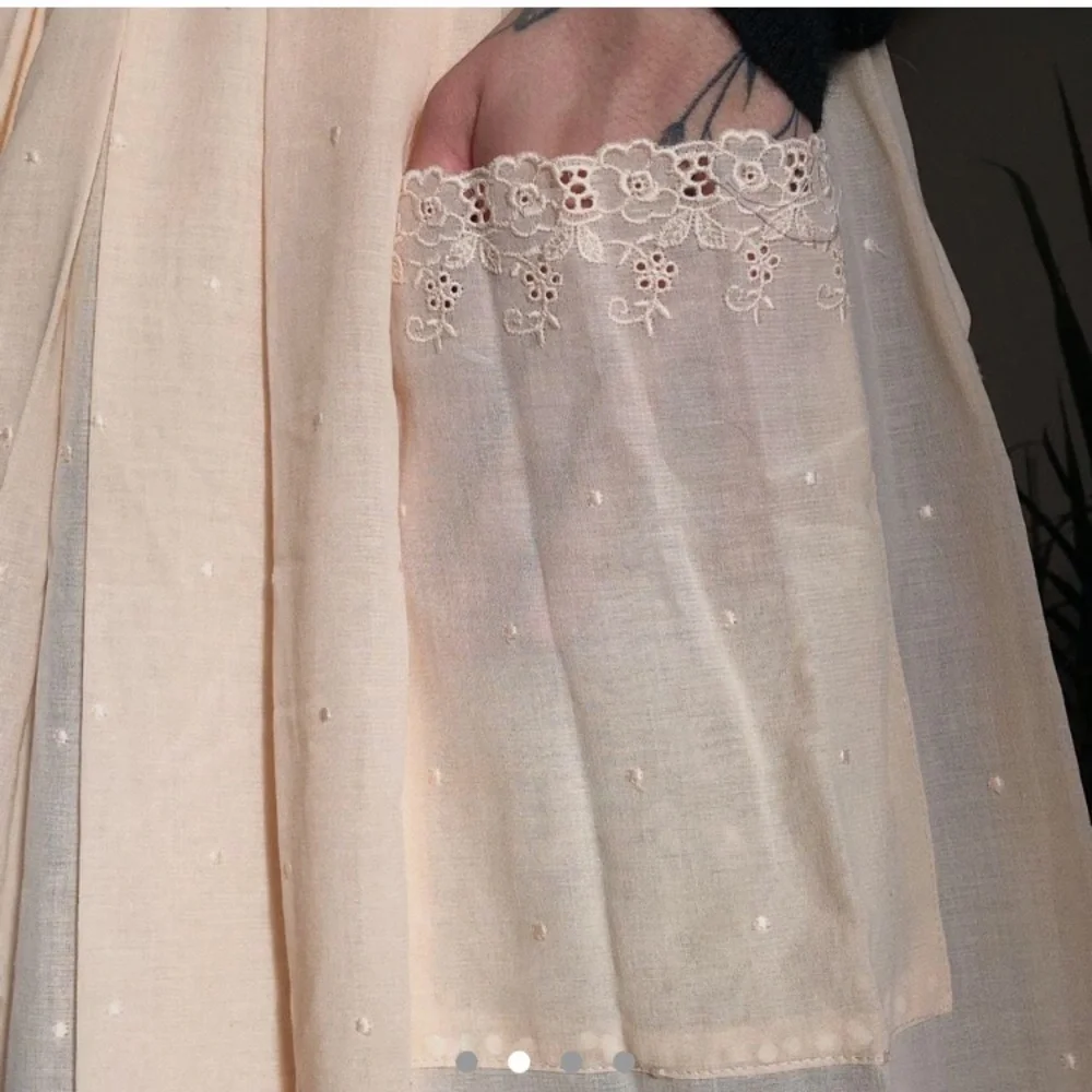 Peach skirt, vintage and handmade - Picture 2 of 4